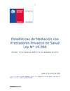 Estadísticas Mediaciones con Prestadores Privados marzo 2005 - diciembre 2014