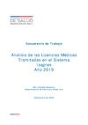 Análisis de Licencias Médicas. Sistema Isapre. 2019