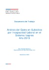 Análisis del Gasto en SIL. Sistema Isapre. 2019