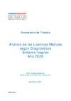 Análisis de Licencias Médicas por Diagnósticos. Sistema Isapre. 2020