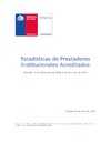 Estadísticas de Prestadores Institucionales Acreditados a Junio de 2014
