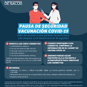 Pausa de seguridad vacunación COVID-19