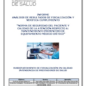 Informe Técnico Análisis de Resultados de Fiscalización y Verifica Cumplimiento