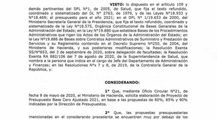 Resolución Exenta 934: Modificaciones al Contrato Chillán