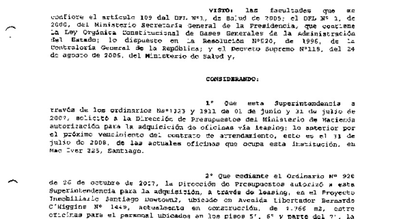 Santiago Res 508 Aprueba Contrato del 27-12-2007